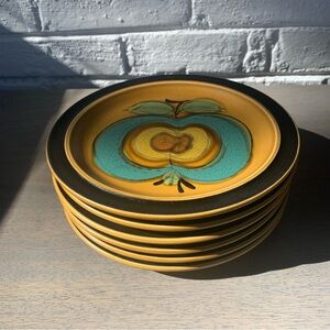 Electra casual ceram stoneware La Pomme plates